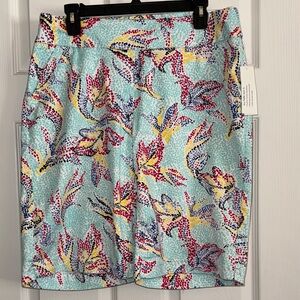 Westbound Multicolor Floral Bermuda Shorts, size 14W, NEW